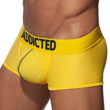 Addicted Push Up Mesh Boxer - Yellow