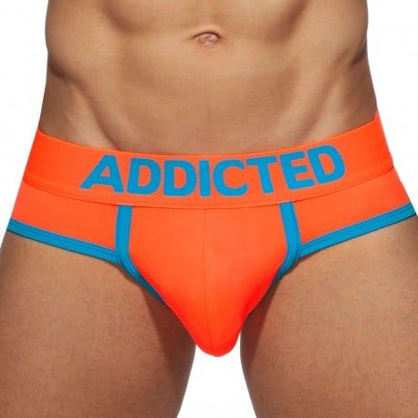 Addicted Slip Swimderwear Cockring Orange Fluo