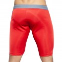ES Collection Sportive Compression Shorts - Navy - Red