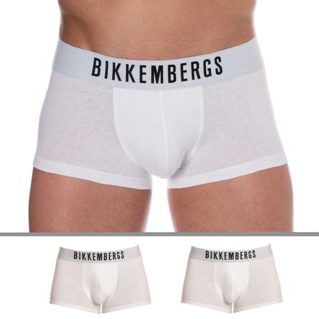 Bikkembergs 2-Pack Cotton Boxer Briefs - White