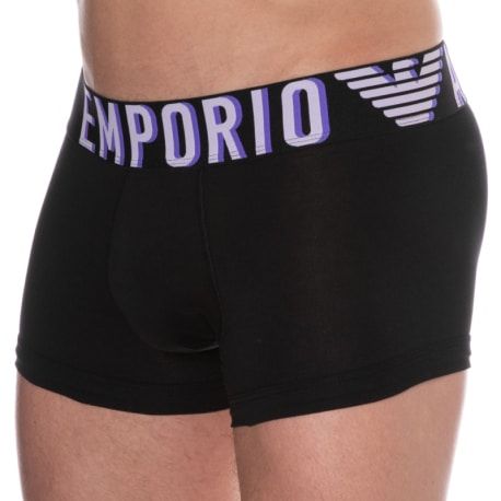 Emporio Armani Boxer Megalogo Coton Noir