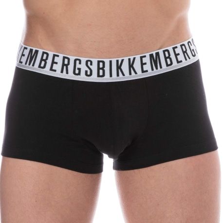 Bikkembergs 2-Pack Essential Cotton Boxer Briefs - Black