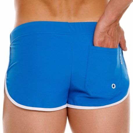  Retro Swim Shorts - Blue