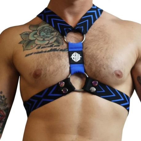  Dickmatized Harness - Black - Blue