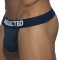 Addicted Lot de 3 Strings Basic Noir - Marine - Rouge