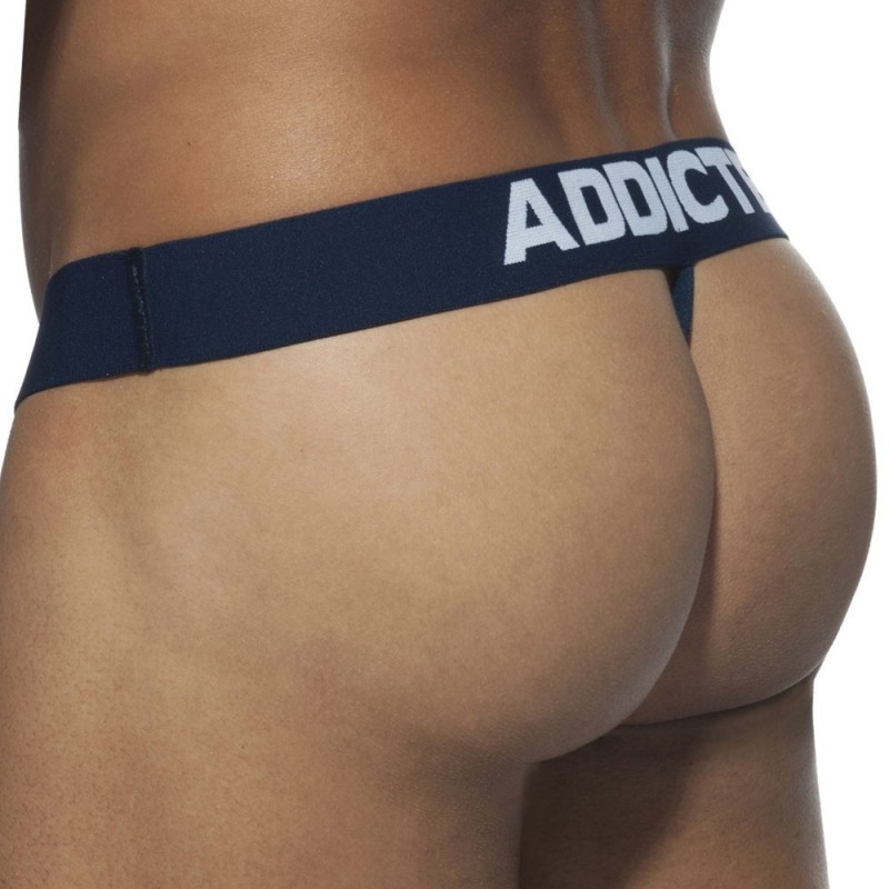 Addicted Lot de 3 Strings Basic Noir - Marine - Rouge