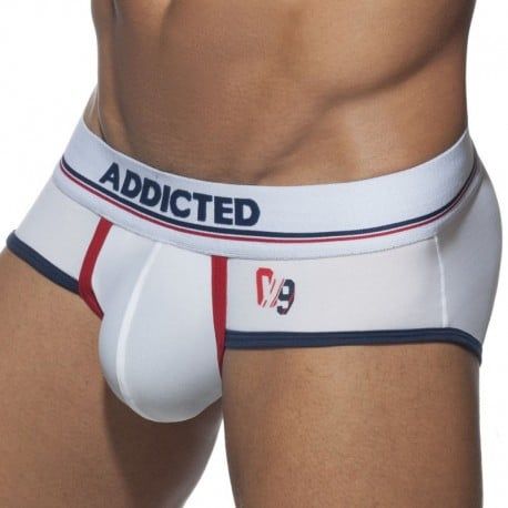Addicted Sport 09 Microfiber Briefs - White