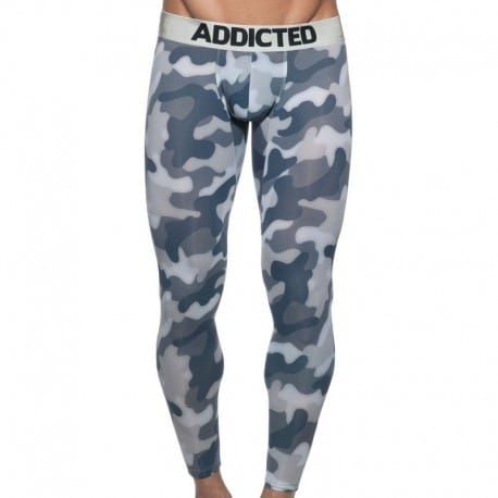 Addicted Calecon Long Empty Bottom - Camo Gris