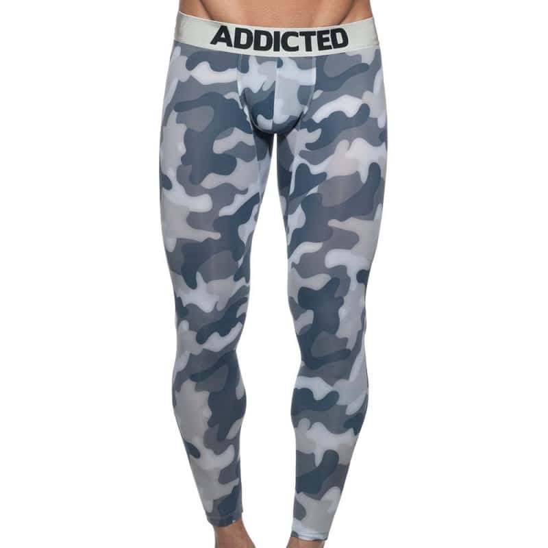 Addicted Calecon Long Empty Bottom - Camo Gris