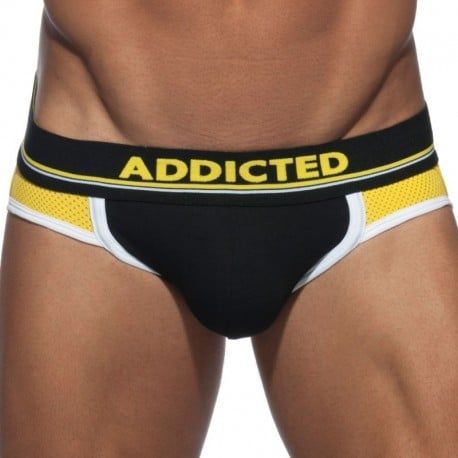 Addicted Jock Strap Push Up Sport Noir