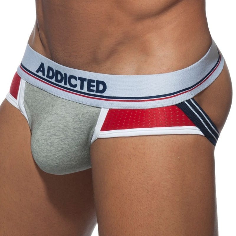 Addicted Jock Strap Push Up Sport Gris