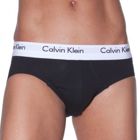 Lot de 3 Slips Cotton Stretch Noirs