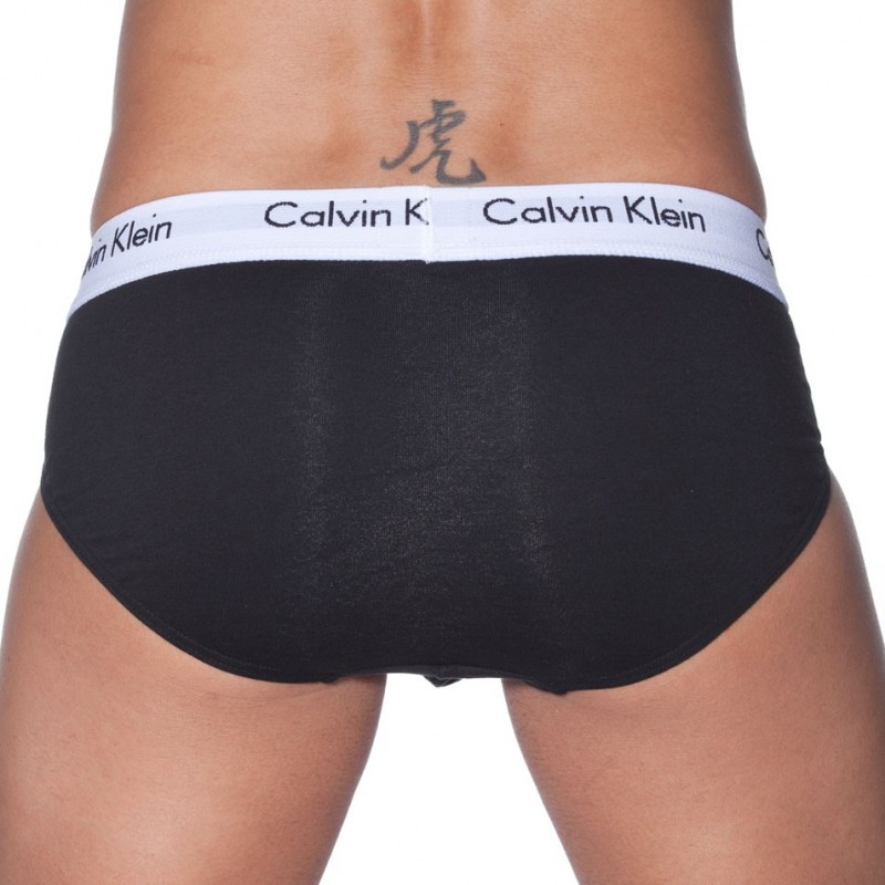 Calvin Klein Lot de 3 Slips Cotton Stretch Noirs