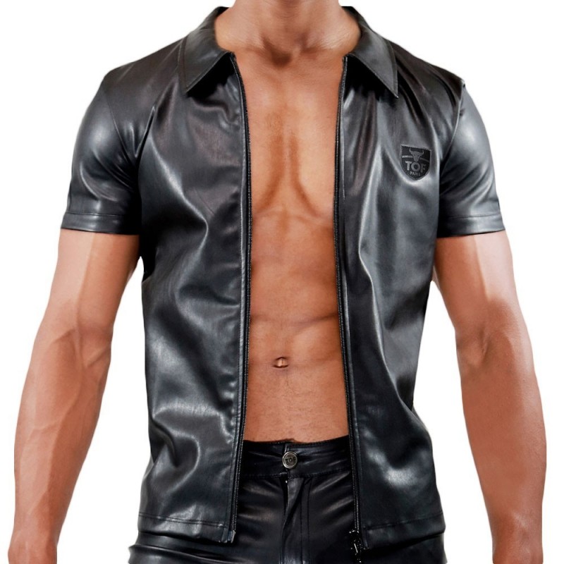 TOF Paris Veste Zippée Fetish Noire