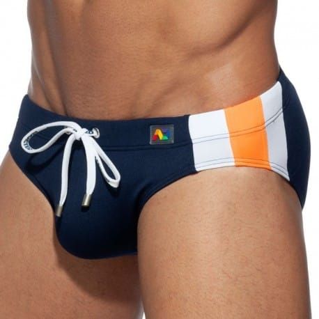 Addicted Slip de Bain Basic Stripes Marine