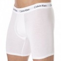 Calvin Klein Lot de 3 Boxers Longs Cotton Stretch Noir - Blanc - Gris