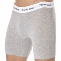 Calvin Klein Lot de 3 Boxers Longs Cotton Stretch Noir - Blanc - Gris