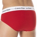 Calvin Klein 3-Pack Cotton Stretch Briefs - Blue - White - Red