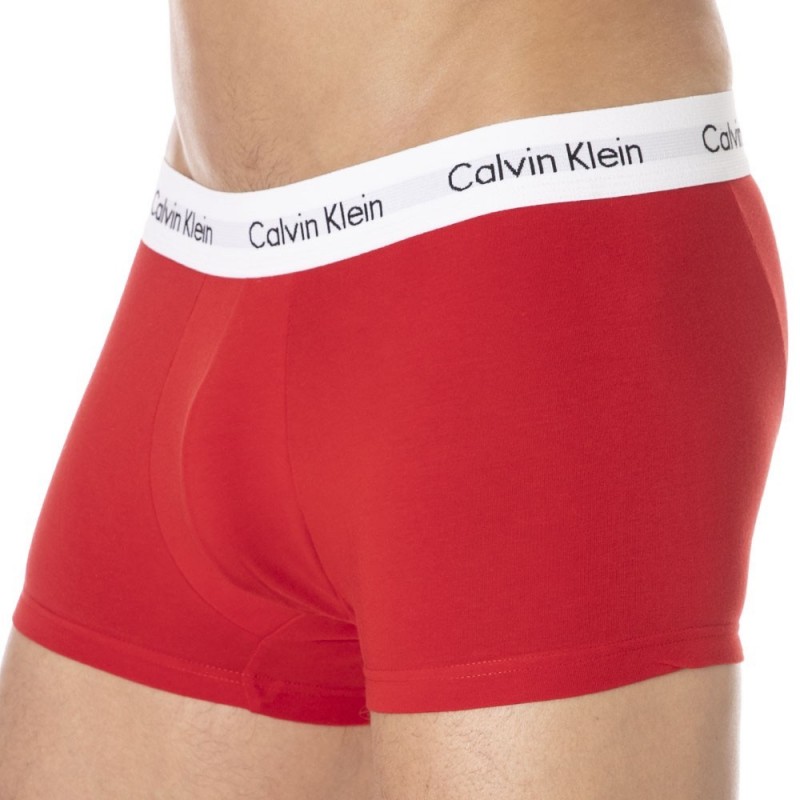 Calvin Klein Lot de 3 Boxers Cotton Stretch Bleu - Blanc - Rouge