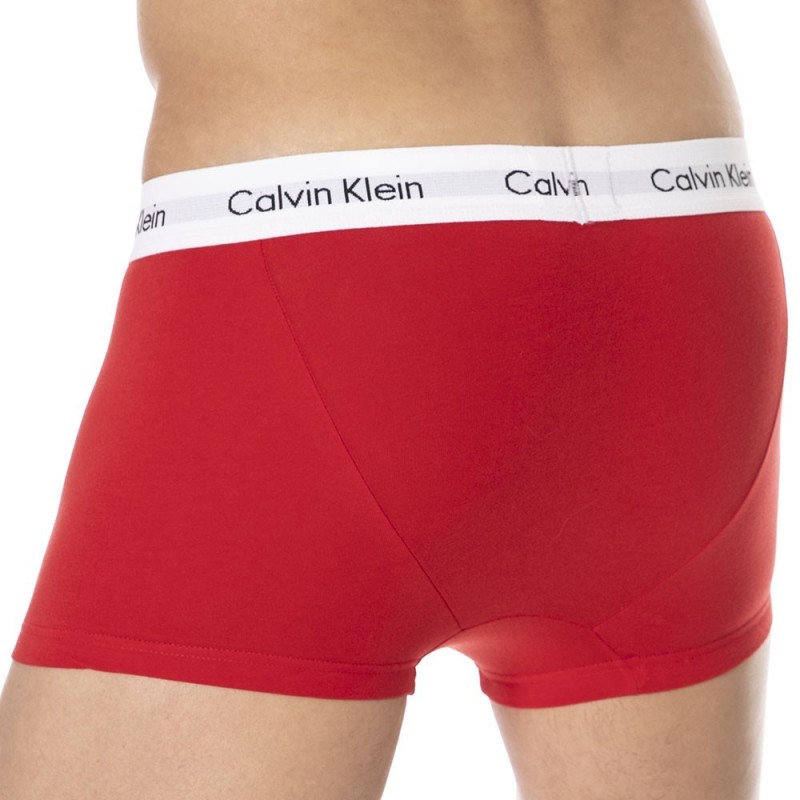 Calvin Klein Lot de 3 Boxers Cotton Stretch Bleu - Blanc - Rouge