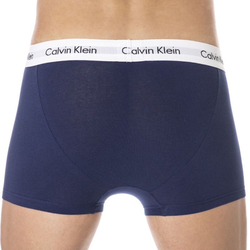 Calvin Klein Lot de 3 Boxers Cotton Stretch Bleu - Blanc - Rouge