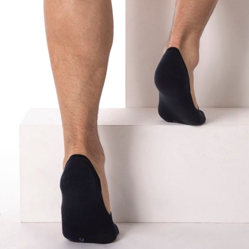 Calvin Klein Lot de 2 Paires de Chaussettes Invisibles Luca Marine - Denim