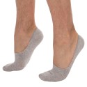 Calvin Klein Lot de 2 Paires de Chaussettes Invisibles Luca Gris Clair - Anthracite