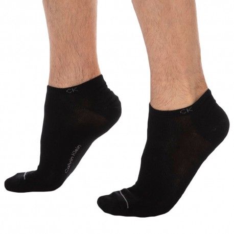 Calvin Klein Lot de 3 Paires de Socquettes Thomas Noires