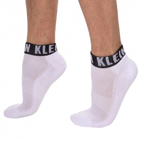 Calvin Klein Lot de 3 Paires de Socquettes Drake Blanches