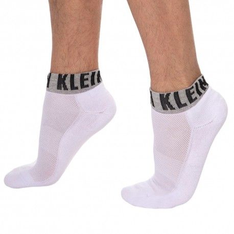 Calvin Klein Lot de 3 Paires de Socquettes Drake Blanches