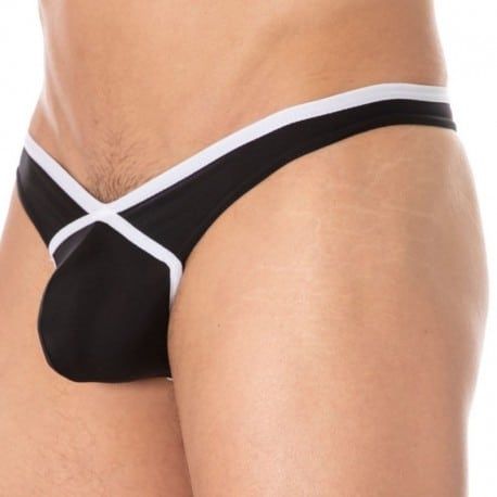 Doreanse String Sexy Contrast Noir