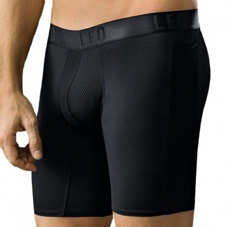 LEO Boxer Long Sport Noir