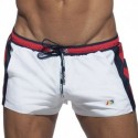 Addicted Short de Bain Basic Stripes Blanc