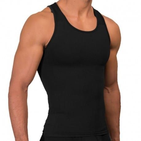Rounderbum Seamless Compression Tank Top - Black