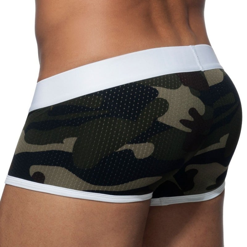 Addicted Camo Stripe Boxer - White