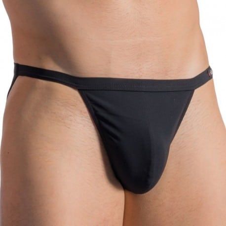 Olaf Benz Slip de Bain Tanga BLU 1200 Noir
