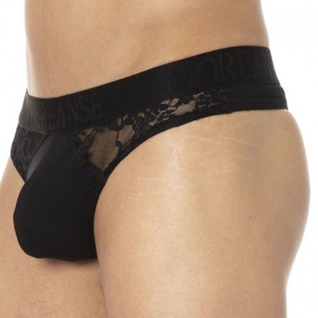 Doreanse String Dentelle Sexy Noir