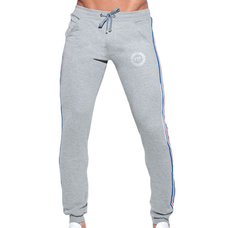 ES Collection Pantalon Sport FIT Tape Gris
