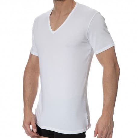 Calvin Klein Lot de 2 T-Shirts Modern Cotton Stretch Blancs