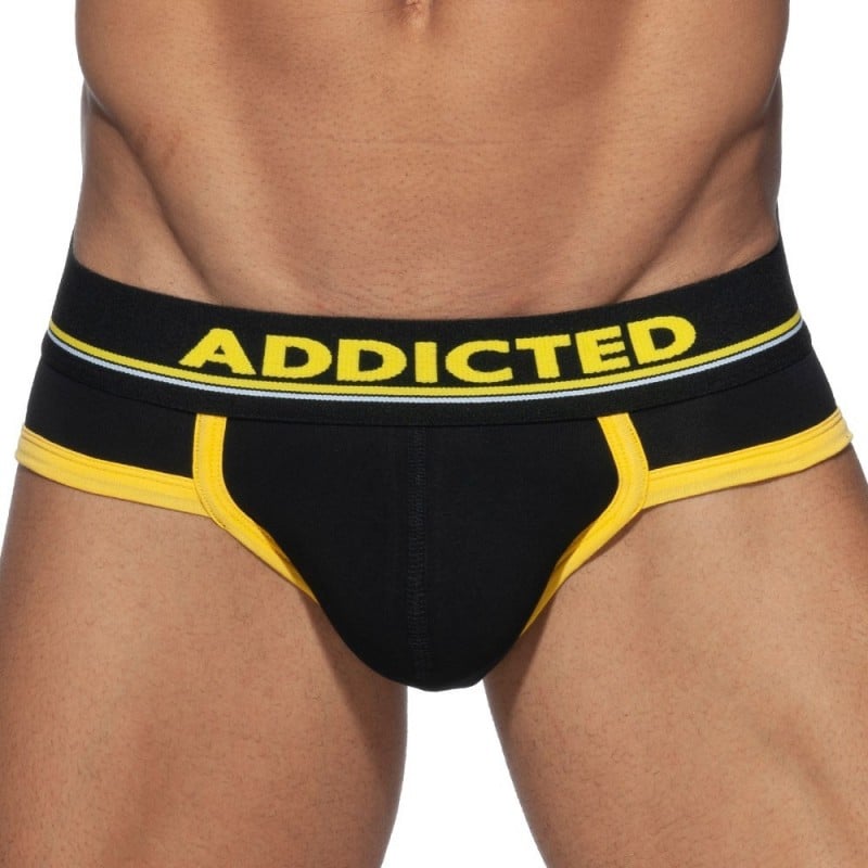 Addicted Basic Colors Cotton Briefs - Black