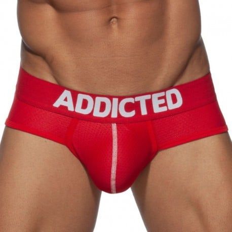 Addicted Slip Push Up Mesh Rouge