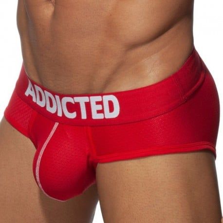 Addicted Slip Push Up Mesh Rouge