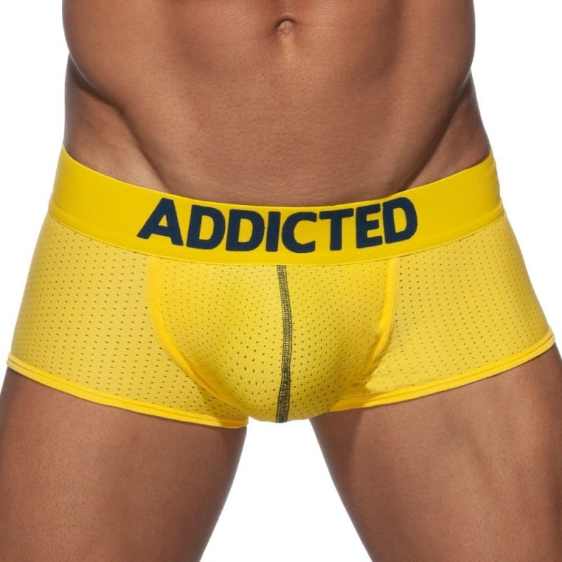 Addicted Push Up Mesh Boxer - Yellow