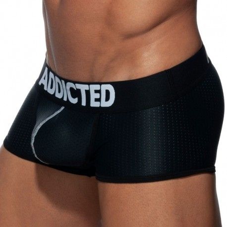 Addicted Boxer Court Push Up Mesh Noir