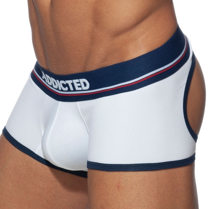 Addicted Boxer Empty Bottom Basic Colors Blanc