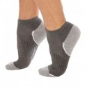 DIM Lot de 3 Paires de Socquettes Sport Grises