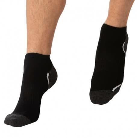 DIM Lot de 3 Paires de Socquettes Sport Noires