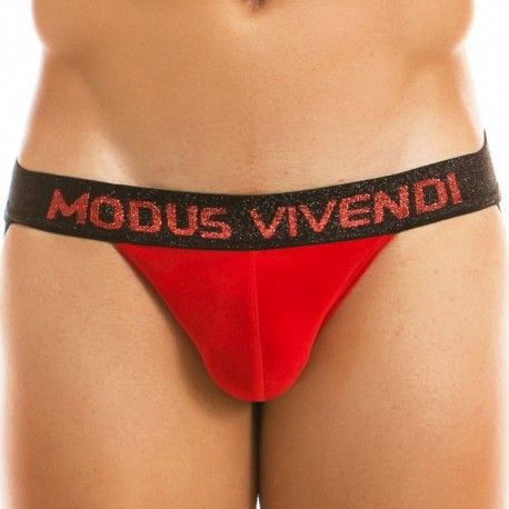 Modus Vivendi Jock Strap Velours Floral Rouge