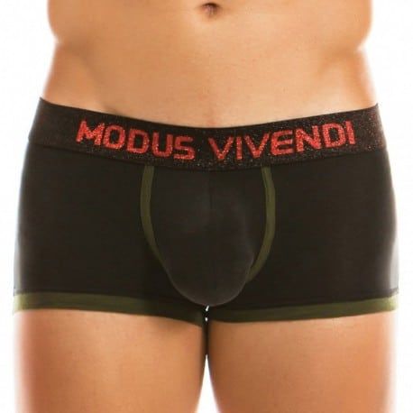 Modus Vivendi Boxer Cupro Floral Noir