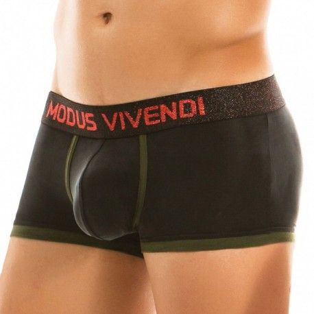 Modus Vivendi Boxer Cupro Floral Noir